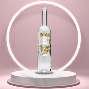 Homoktövis pálinka - öntapadós üveg címke - színes homoktövisekkel, Élelmiszer, Alkoholos italok, , MESKA
