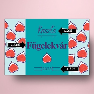 Fügelekvár - öntapadós üveg címke - pop-art fügékkel  - élelmiszer - lekvár - Meska.hu
