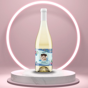 Születésnapi öntapadós üveg címke - lufikkal és ajándékokkal, Élelmiszer, Alkoholos italok, , MESKA