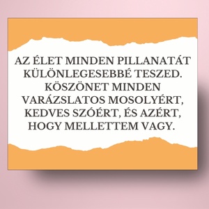 Nő napi üveg címke - narancssárga alapon fehér tulipánnal - élelmiszer - alkoholos italok - Meska.hu