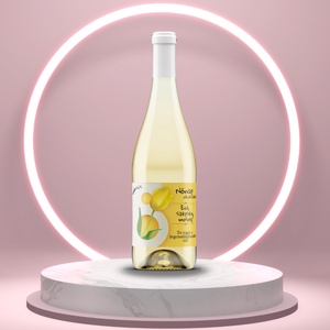 Nő napi üveg címke - sárga tulipánnal - Meska.hu