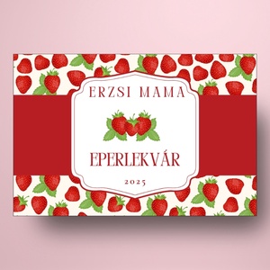 Eperlekvár - öntapadós üveg címke - klasszikus és elegáns - élelmiszer - lekvár - Meska.hu