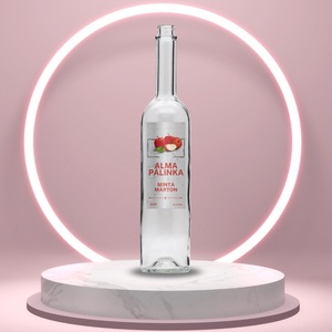 Alma pálinka - öntapadós üveg címke - geometrikus almával, Élelmiszer, Alkoholos italok, , MESKA