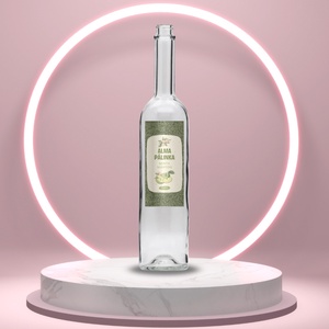 Alma pálinka - öntapadós üveg címke - vékony vonalas alapon zöld almával, Élelmiszer, Alkoholos italok, , MESKA