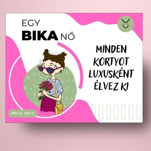 Horoszkópos öntapadós üveg címke - Bika nő - élelmiszer - alkoholos italok - Meska.hu