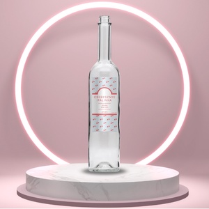 Cseresznye pálinka - öntapadós üveg címke - sok kicsi cseresznyével , Élelmiszer, Alkoholos italok, , MESKA