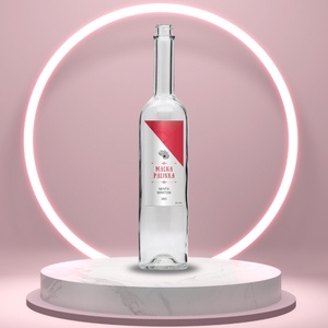 Málna pálinka - öntapadós üveg címke - textúrált háromszöggel, Élelmiszer, Alkoholos italok, , MESKA