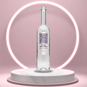 Füge pálinka - öntapadós üveg címke - modern hullám grafikával , Élelmiszer, Alkoholos italok, , MESKA