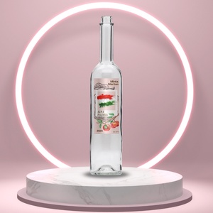 Alma pálinka - öntapadós üveg címke - rajzolt almával és magyar zászlóval, Élelmiszer, Alkoholos italok, , MESKA