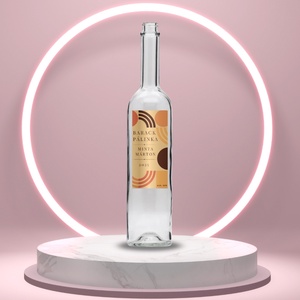 Barack pálinka - öntapadós üveg címke - modern geometrikus mintával - élelmiszer - alkoholos italok - Meska.hu