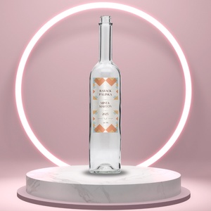 Barack pálinka - öntapadós üveg címke - pasztell színek papír textúrával, Élelmiszer, Alkoholos italok, , MESKA