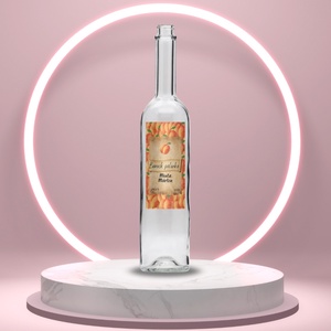 Barack pálinka - öntapadós üveg címke -  textúrált barackokkal , Élelmiszer, Alkoholos italok, , MESKA