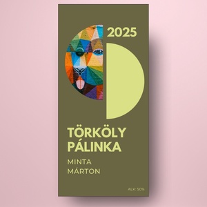 Törköly pálinka - öntapadós üveg címke -  kortárs absztrakt stílusú - élelmiszer - alkoholos italok - Meska.hu