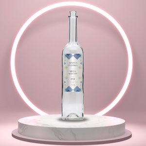 Áfonya pálinka - öntapadós üveg címke -  pasztell színek papír textúrával , Élelmiszer, Alkoholos italok, , MESKA