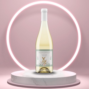 Húsvéti öntapadós üveg címke - nyuszikkal textúrált papírhatáson, Élelmiszer, Alkoholos italok, , MESKA