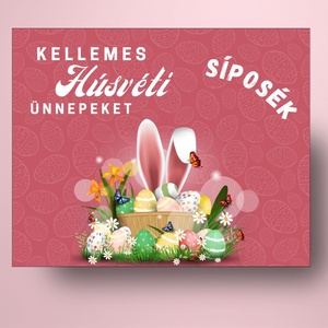 Húsvéti öntapadós üveg címke - tojáskosárral - élelmiszer - alkoholos italok - Meska.hu