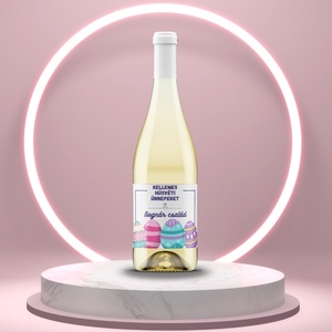 Húsvéti öntapadós üveg címke - fehér alapon színes tojásokkal - Meska.hu