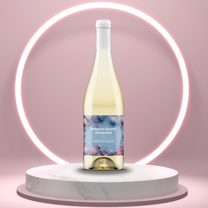 Húsvéti öntapadós üveg címke - kék és rózsaszín tojásokkal és virággal, Élelmiszer, Alkoholos italok, , MESKA