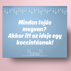 Húsvéti öntapadós üveg címke - kék és rózsaszín tojásokkal és virággal - élelmiszer - alkoholos italok - Meska.hu