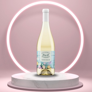 Húsvéti öntapadós üveg címke - kék deszkán színes tojásokkal, Élelmiszer, Alkoholos italok, , MESKA