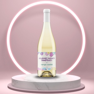 Húsvéti öntapadós üveg címke -  kis nyuszikkal, Élelmiszer, Alkoholos italok, , MESKA