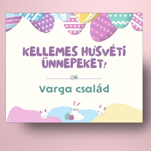 Húsvéti öntapadós üveg címke -  kis nyuszikkal - élelmiszer - alkoholos italok - Meska.hu