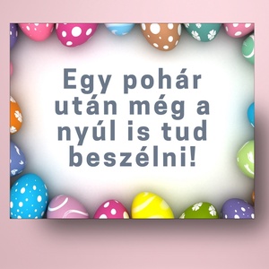 Húsvéti öntapadós üveg címke -  vidám színű tojásokkal - élelmiszer - alkoholos italok - Meska.hu