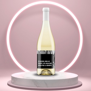 Rövid üzenetek üveg címke -  az alkohol nem ad választ, Élelmiszer, Alkoholos italok, , MESKA