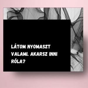 Rövid üzenetek üveg címke - látom nyomaszt valami - élelmiszer - alkoholos italok - Meska.hu