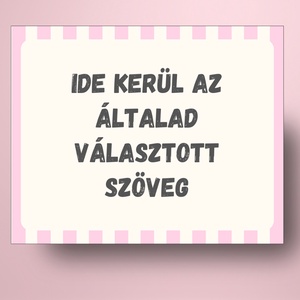 Lánybúcsú öntapadós üveg címke - rózsaszín-fehér csíkokkal - esküvő - lánybúcsú - Meska.hu