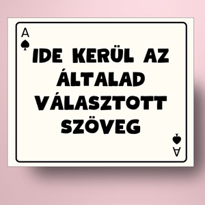 Legénybúcsú öntapadós üveg címke - ász kártyalappal - esküvő - legénybúcsú - Meska.hu