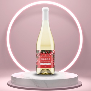 Karácsonyi üveg címke  - piros alapon fenyőlevelekkel, Élelmiszer, Öntapadós címke, , MESKA