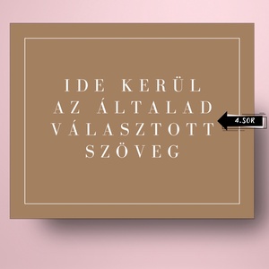 Karácsonyi üveg címke  - barna alapon rajzolt fenyővel - élelmiszer - öntapadós címke - Meska.hu