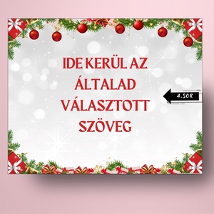 Karácsonyi üveg címke  - három szarvassal - élelmiszer - öntapadós címke - Meska.hu