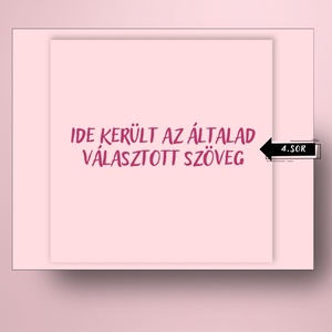 Karácsonyi üveg címke  - rózsaszín alapon fenyővel  - élelmiszer - öntapadós címke - Meska.hu