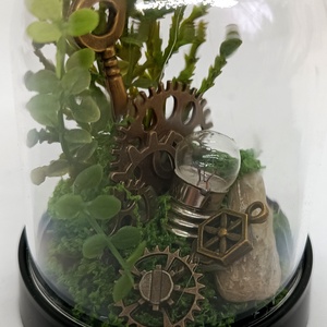 Steampunk asztali dísz - 09 - esküvő - dekoráció - asztaldísz - Meska.hu