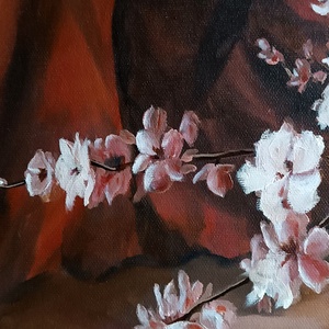 Monokróm csokor - művészet - festmény - olajfestmény - Meska.hu