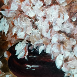 Monokróm csokor - művészet - festmény - olajfestmény - Meska.hu