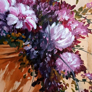  Mediterrán csokor - művészet - festmény - olajfestmény - Meska.hu