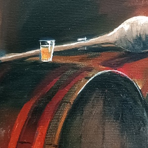 Borospince - művészet - festmény - olajfestmény - Meska.hu