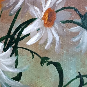 Kukoricás virágcsokor - művészet - festmény - olajfestmény - Meska.hu