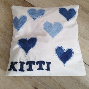 Rusztikus, névre szóló párnahuzat!, Otthon & Életmód, Lakástextil, Párna & Párnahuzat, Varrás, Patchwork, foltvarrás, MESKA