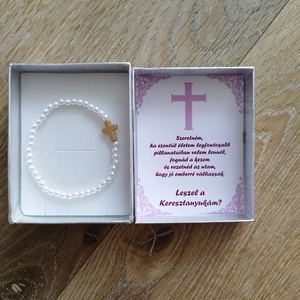 Keresztanya felkérő díszdobozban - többféle - Meska.hu