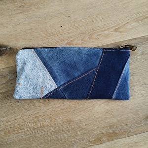 Patchwork neszeszer, tolltartó újrahasznosított anyagokból - táska & tok - neszesszer - Meska.hu