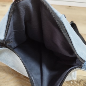 Házikós farmer hátizsák - táska & tok - hátizsák - roll top hátizsák - Meska.hu