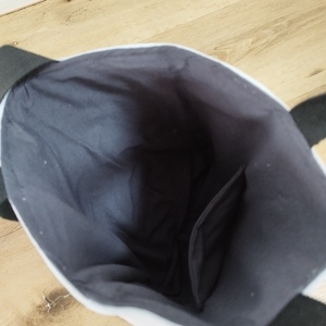 Bulldog  mopsz válltáska / vállszatyor farmerből shopper - táska & tok - bevásárlás & shopper táska - shopper, textiltáska, szatyor - Meska.hu