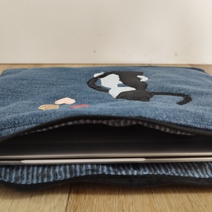Laptop védőtok cicás / notebook case - táska & tok - laptoptáska, laptop hátizsák - Meska.hu