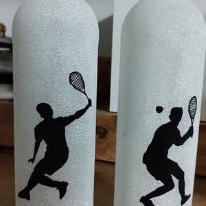 Squash / tenisz palacklámpás, hangulatlámpa, Otthon & Életmód, Lámpa, Hangulatlámpa, Újrahasznosított alapanyagból készült termékek, Festett tárgyak, MESKA