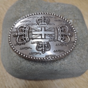 Egyesült királyság zászlós koronás vintage övcsat (rocker - motoros) Union Jack and Crown Majesty belt buckle - Meska.hu