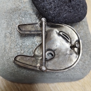 Lófej motívummal készült patkó alakú vintage övcsat (western - lovas) - ruha & divat - öv & övcsat - övcsat - Meska.hu